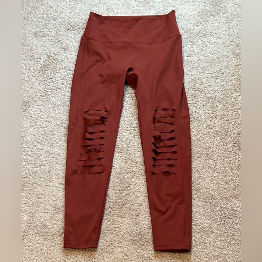 Boutique Rust Zenana Distressed Leggings